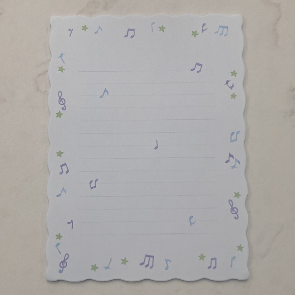 Music Note Letter Set + Notepad 🎶 - Picture 3 of 11